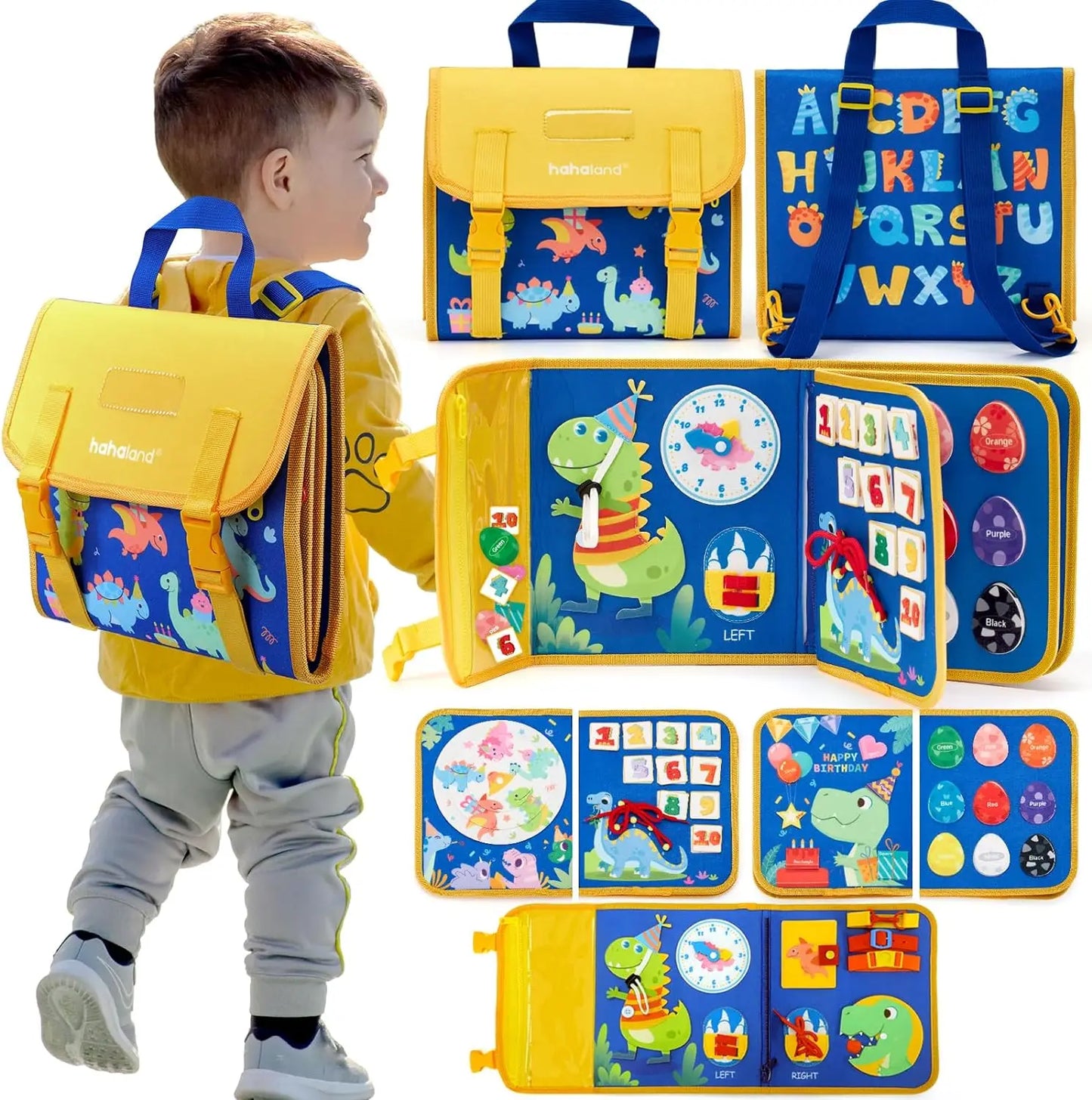 Toddler Busy Board Montessori Backpack