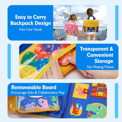 Toddler Busy Board Montessori Backpack